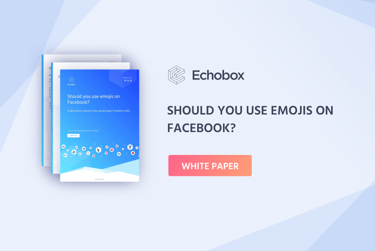 Should you use emojis on Facebook? Echobox Resources